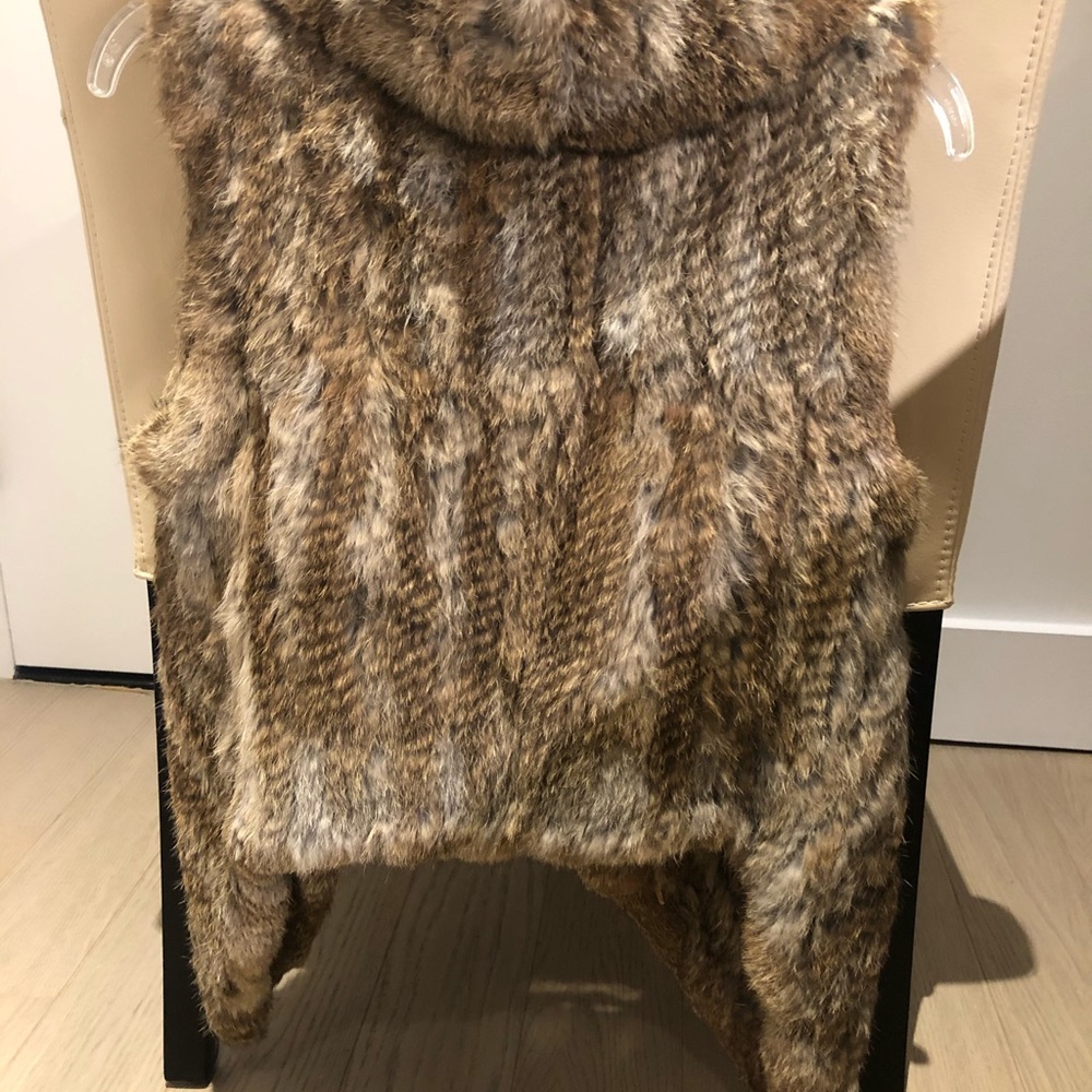 Yves Salomon rabbit fur vest - Picture 3 of 5